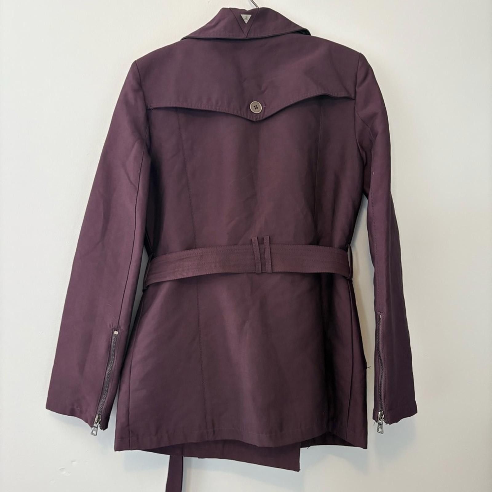 Designer Sam Edelman Purple Studded Belted Trench Coat Women’s M Size M / US 6-8 / IT 42-44 - 6 Thumbnail