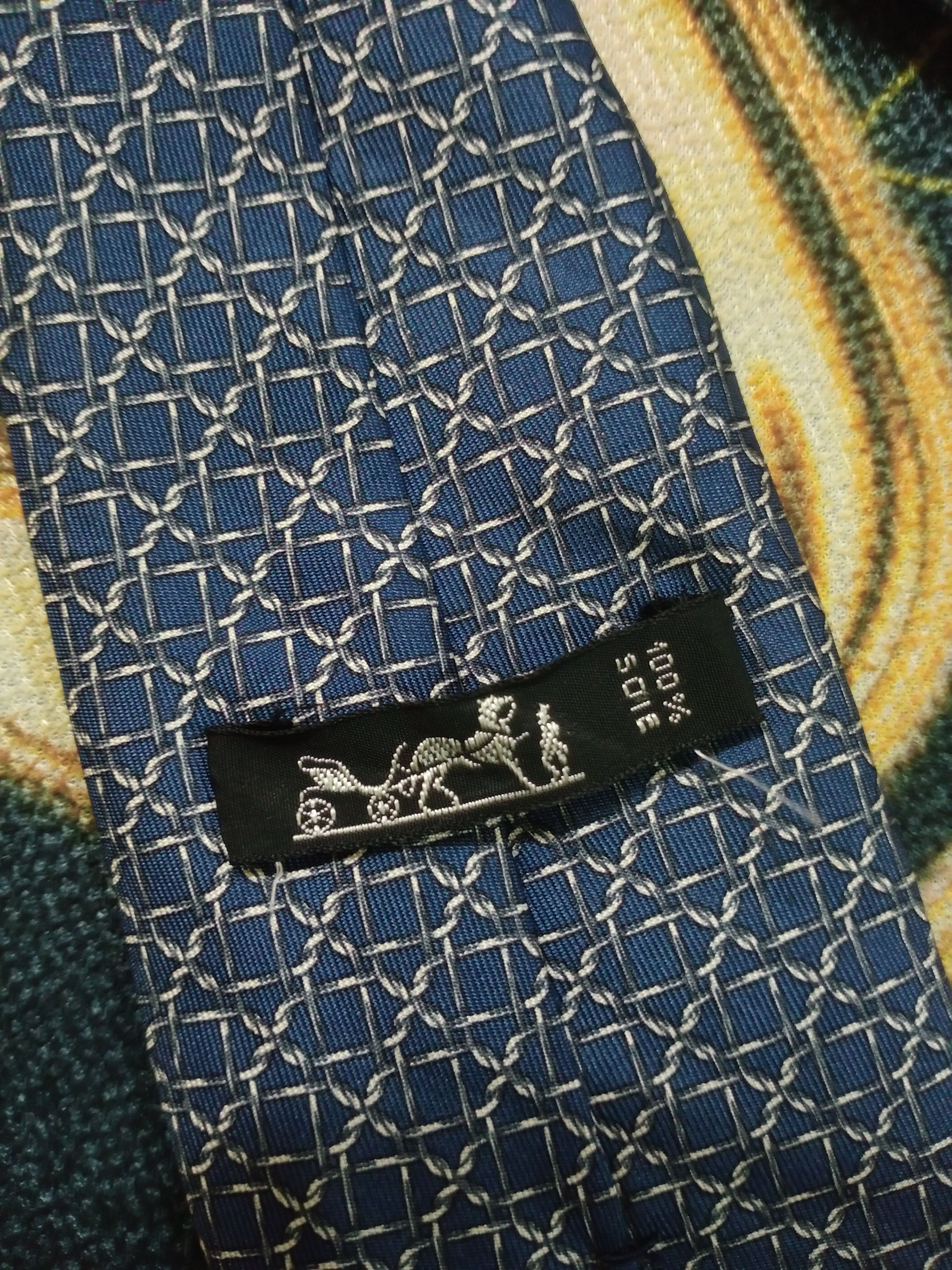 Hermes Hermes Silk Neck Tie Size 38 - 3 Thumbnail