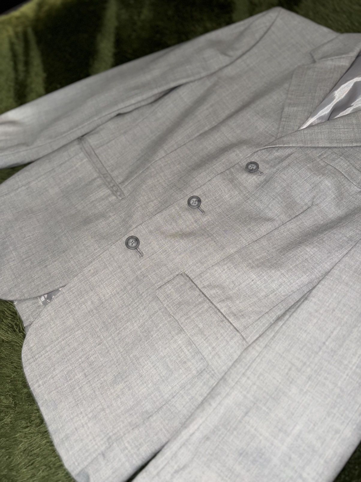 J. Press J.Press New Wool Classic-Fit Blazer Jacket – Light Grey Size 40R - 3 Thumbnail