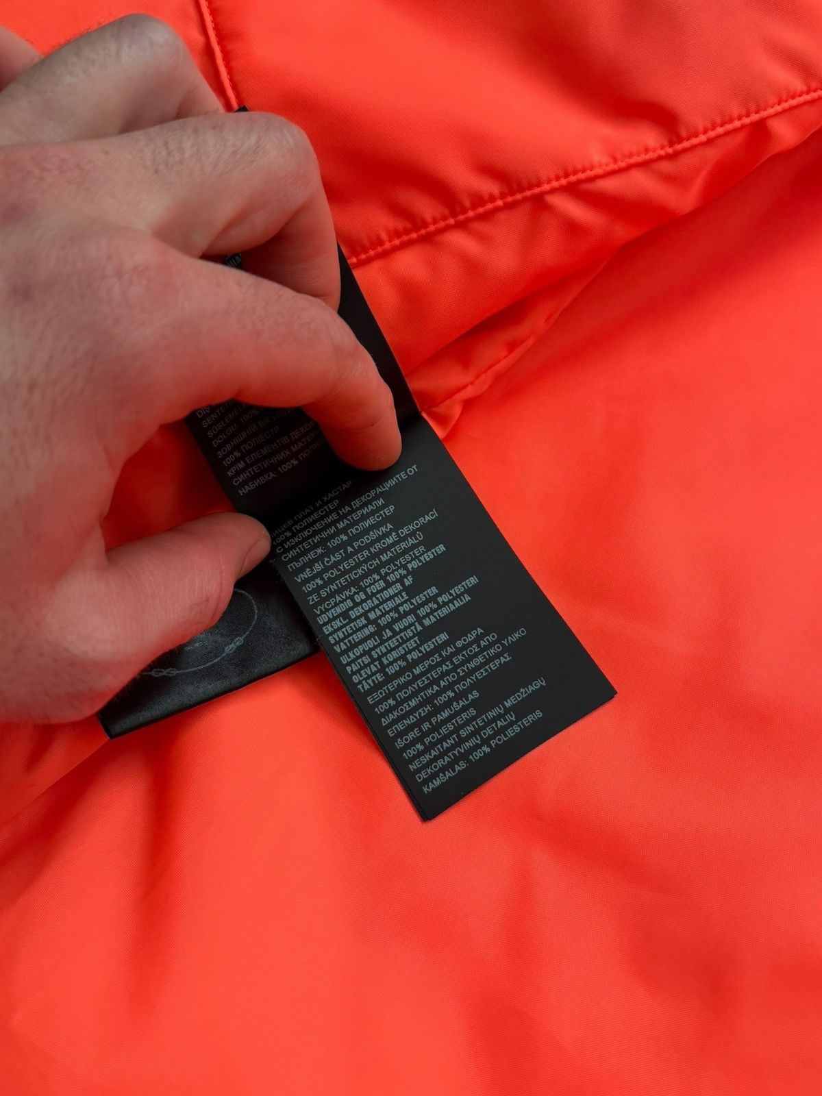 Prada Lines Rossa Fluorescent Tangerine Insulated Parka Size US S / EU 44-46 / 1 - 14 Thumbnail