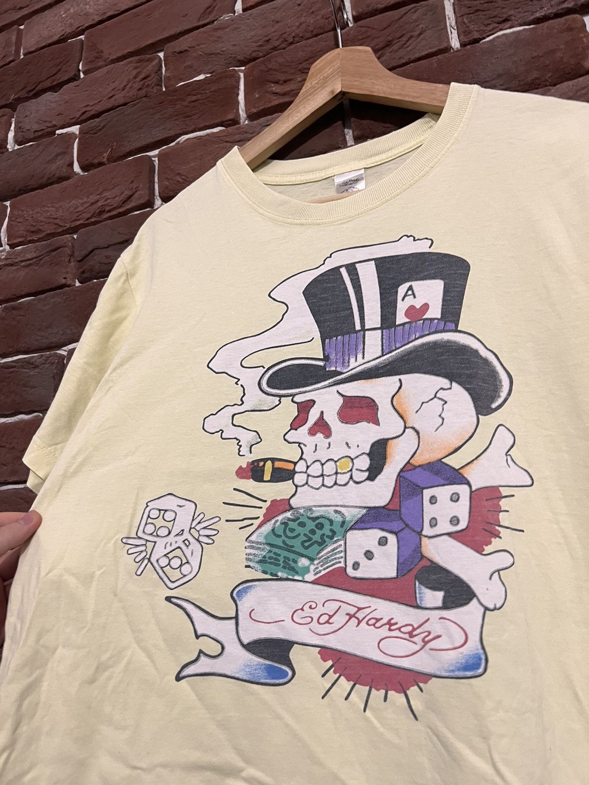 Ed Hardy Ed Hardy Vintage Skull Y2K Drip Hype Streetwear Tshirt Size US L / EU 52-54 / 3 - 2 Thumbnail