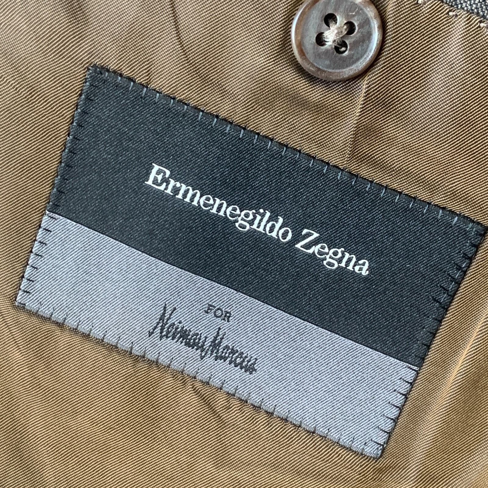 Ermenegildo Zegna Ermenegildo Zegna Sport Coat Men's 44 R Brown Suit Jacket Wo Size 44R - 14 Thumbnail