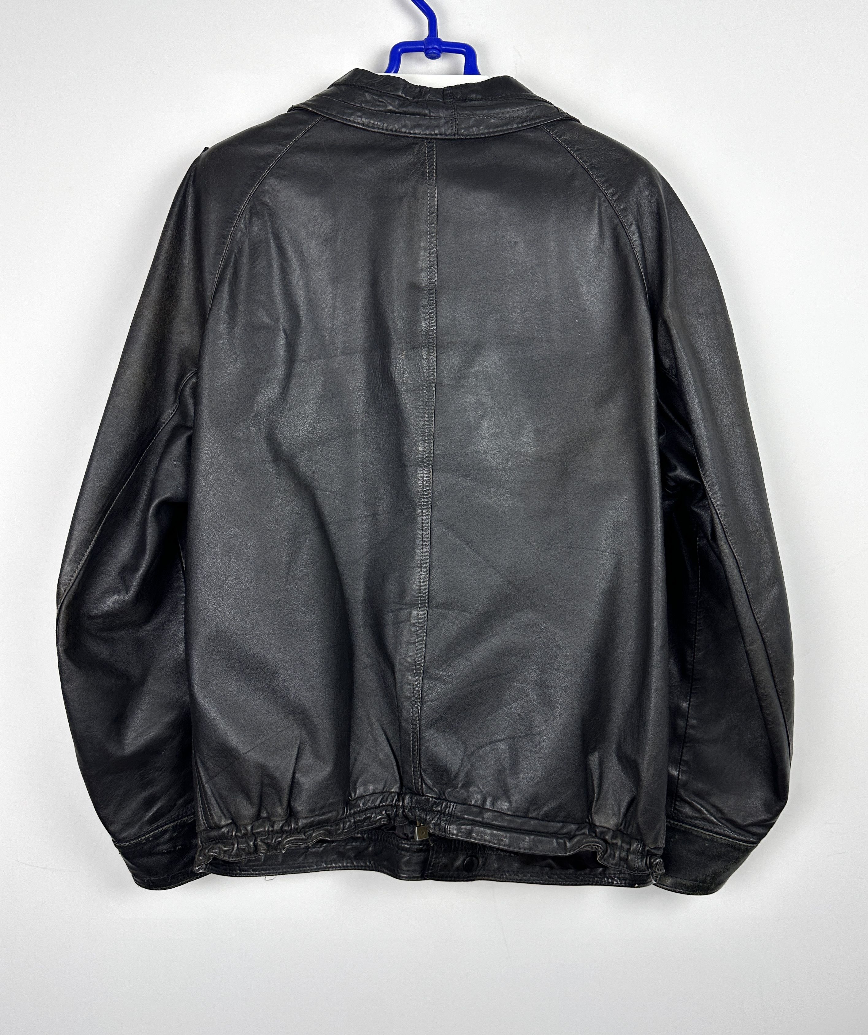 Vintage Vintage leather bomber jacket boxy opium Size US L / EU 52-54 / 3 - 8 Thumbnail