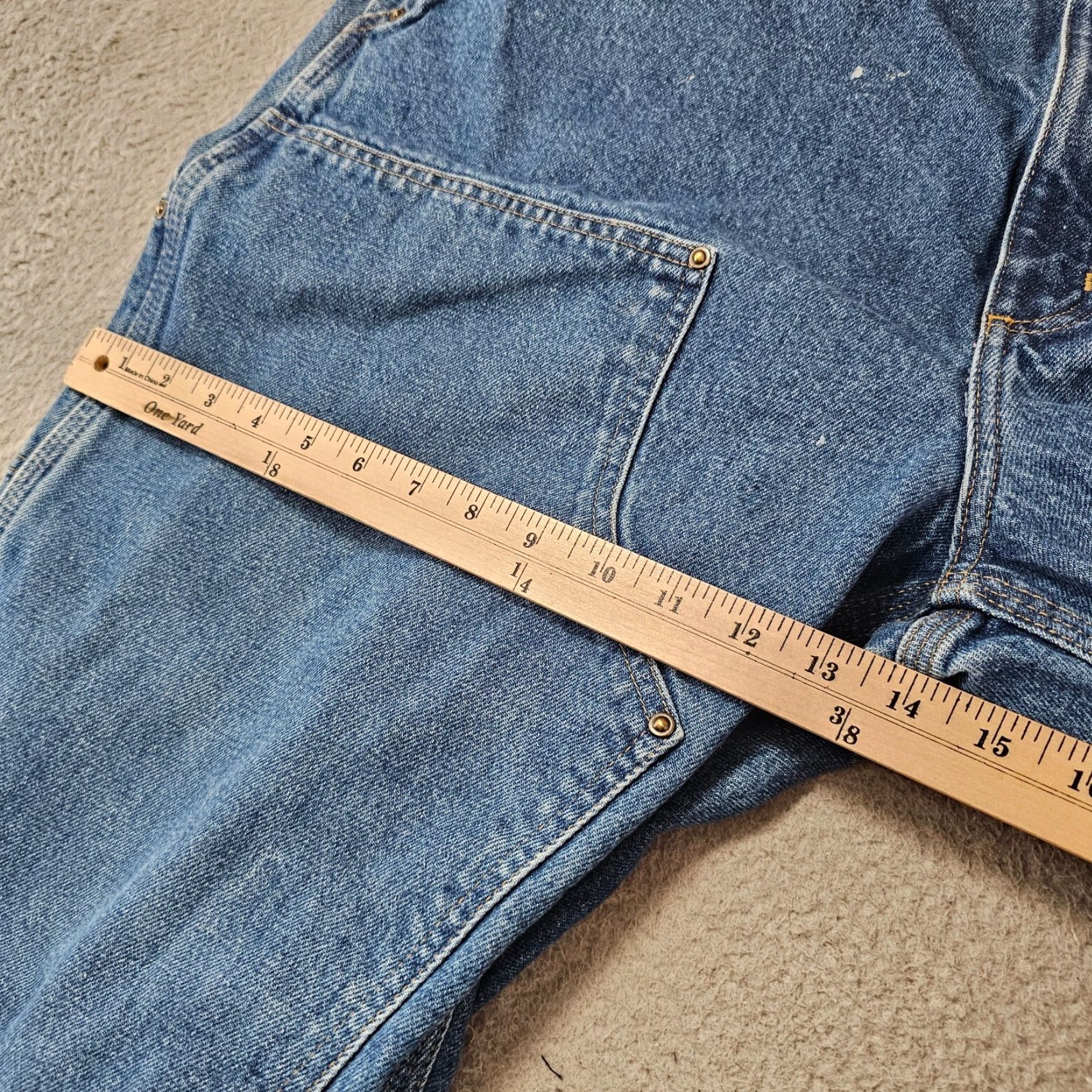 Carhartt Carhartt Jeans Carpenter Work Pants 40x30 Regular 40 Blue Denim Cotton Straight Pockets Mens Size US 40 / EU 56 - 6 Thumbnail