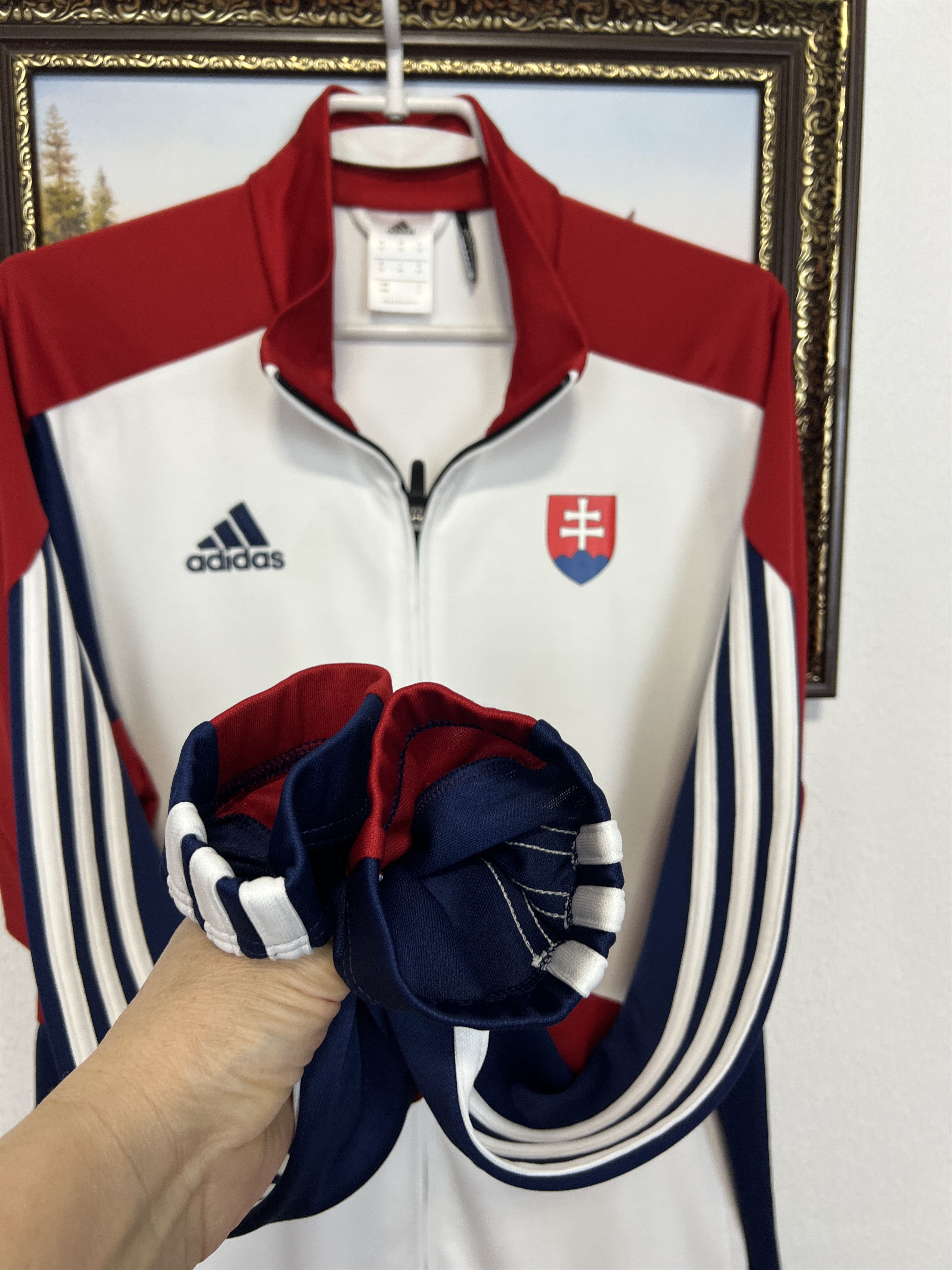 Adidas Slovakia Football Jacket Soccer Track Top National Rare Size US M / EU 48-50 / 2 - 6 Thumbnail
