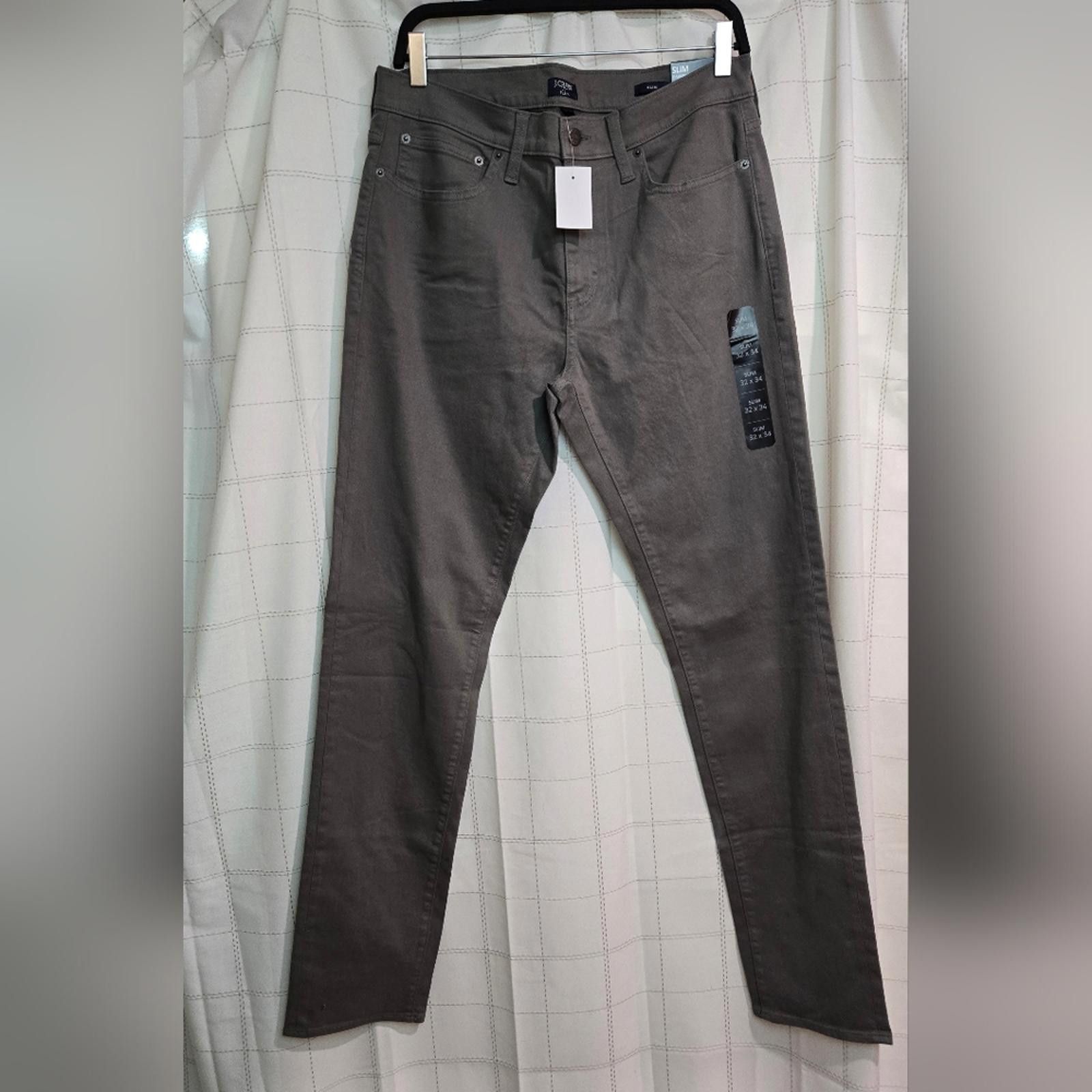 32x34 J Crew Slim-fit garment-dyed five-pocket pant