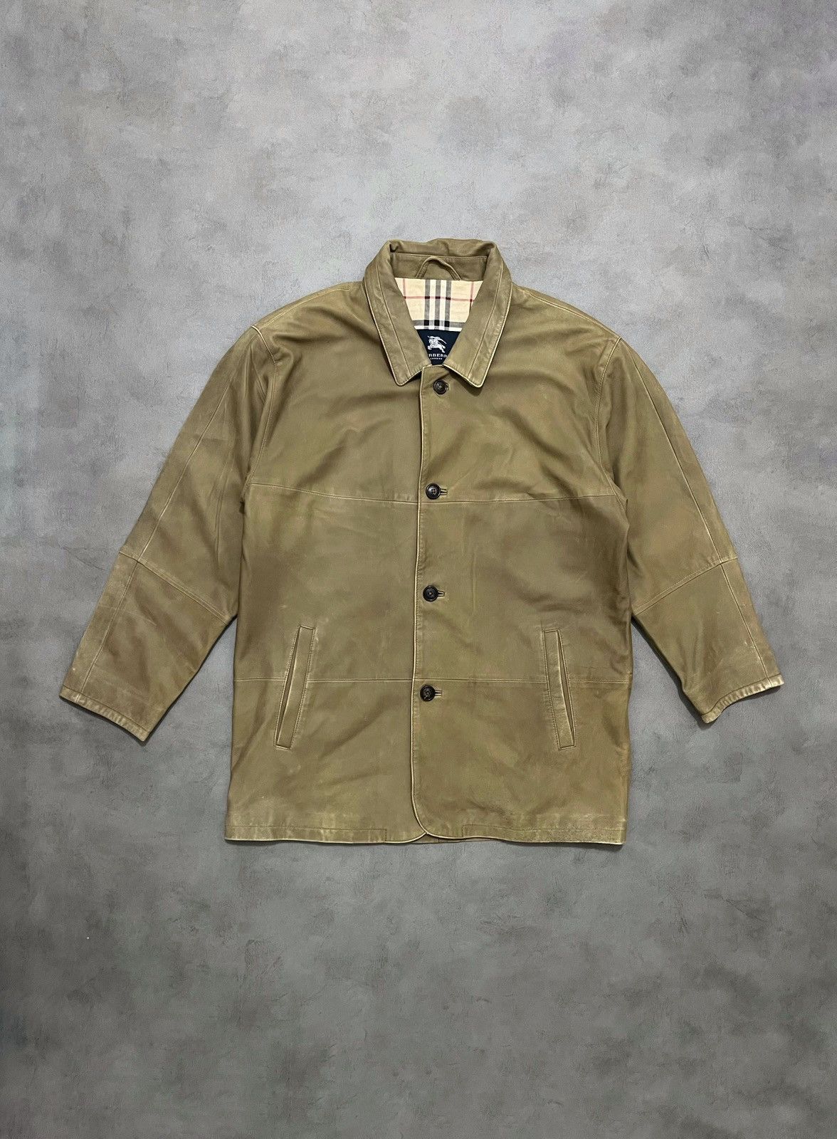 Burberry Vintage BURBERRY leather jacket Size US M / EU 48-50 / 2 - 1 Thumbnail