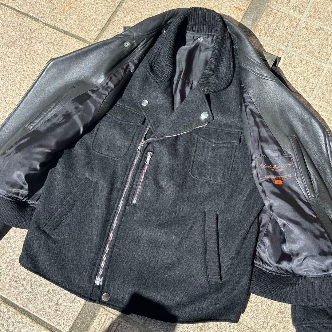Undercover 07AW separate leather and wool jacket 2 Size US M / EU 48-50 / 2 - 6 Thumbnail
