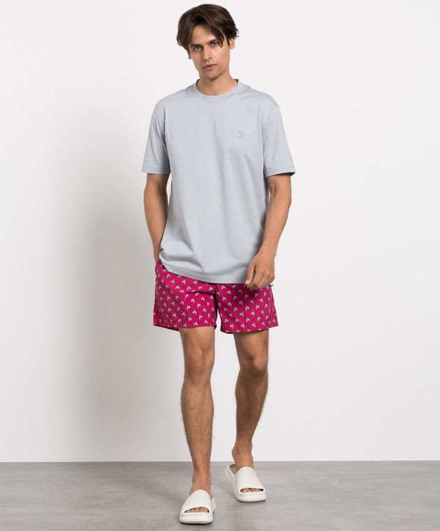 Loro Piana o1srvl11e1024 Bay Swim Short in Red Size US 32 / EU 48 - 2 Thumbnail