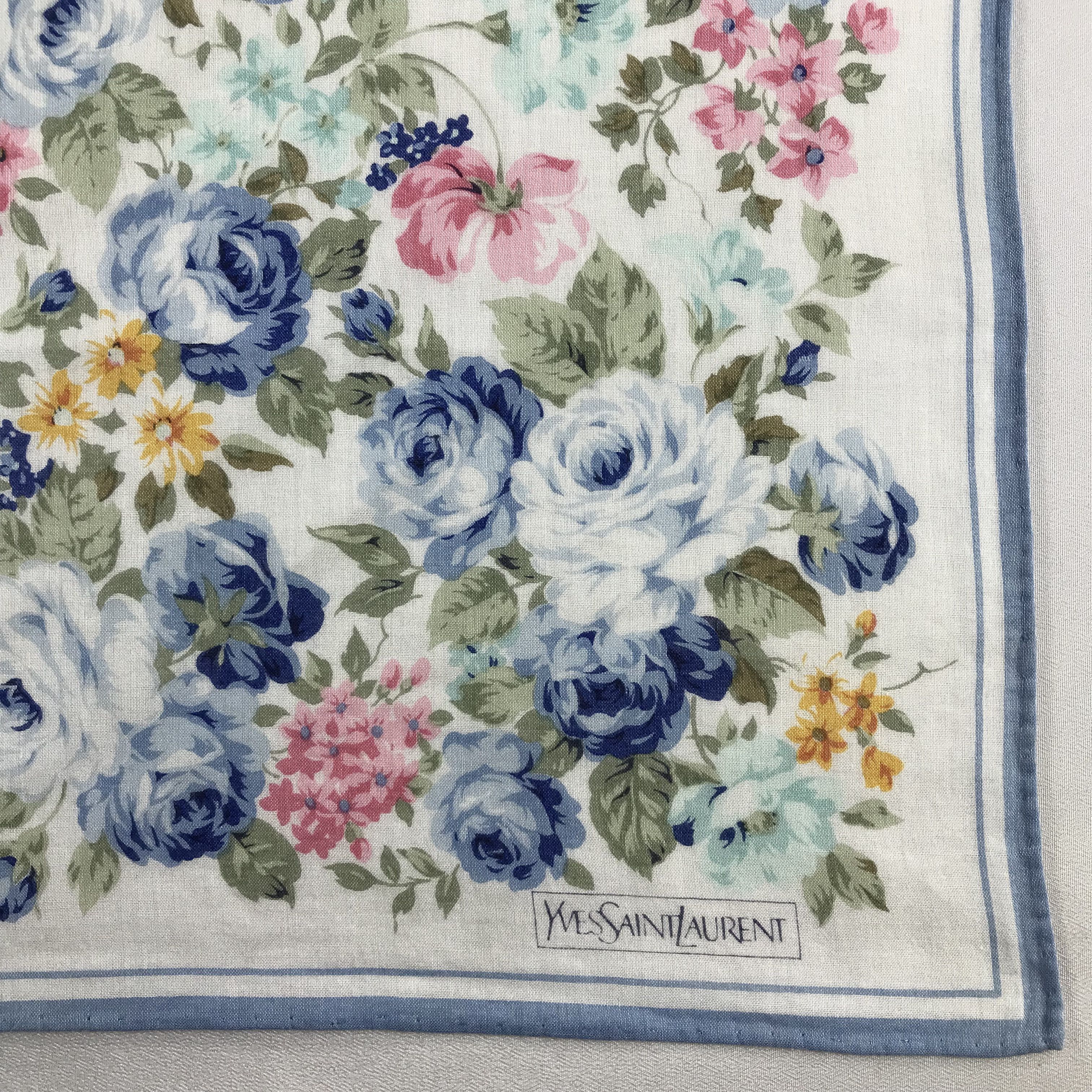 Yves Saint Laurent Yves Saint Laurent Handkerchief / Bandana / Neckerchief C739 Size ONE SIZE - 5 Thumbnail