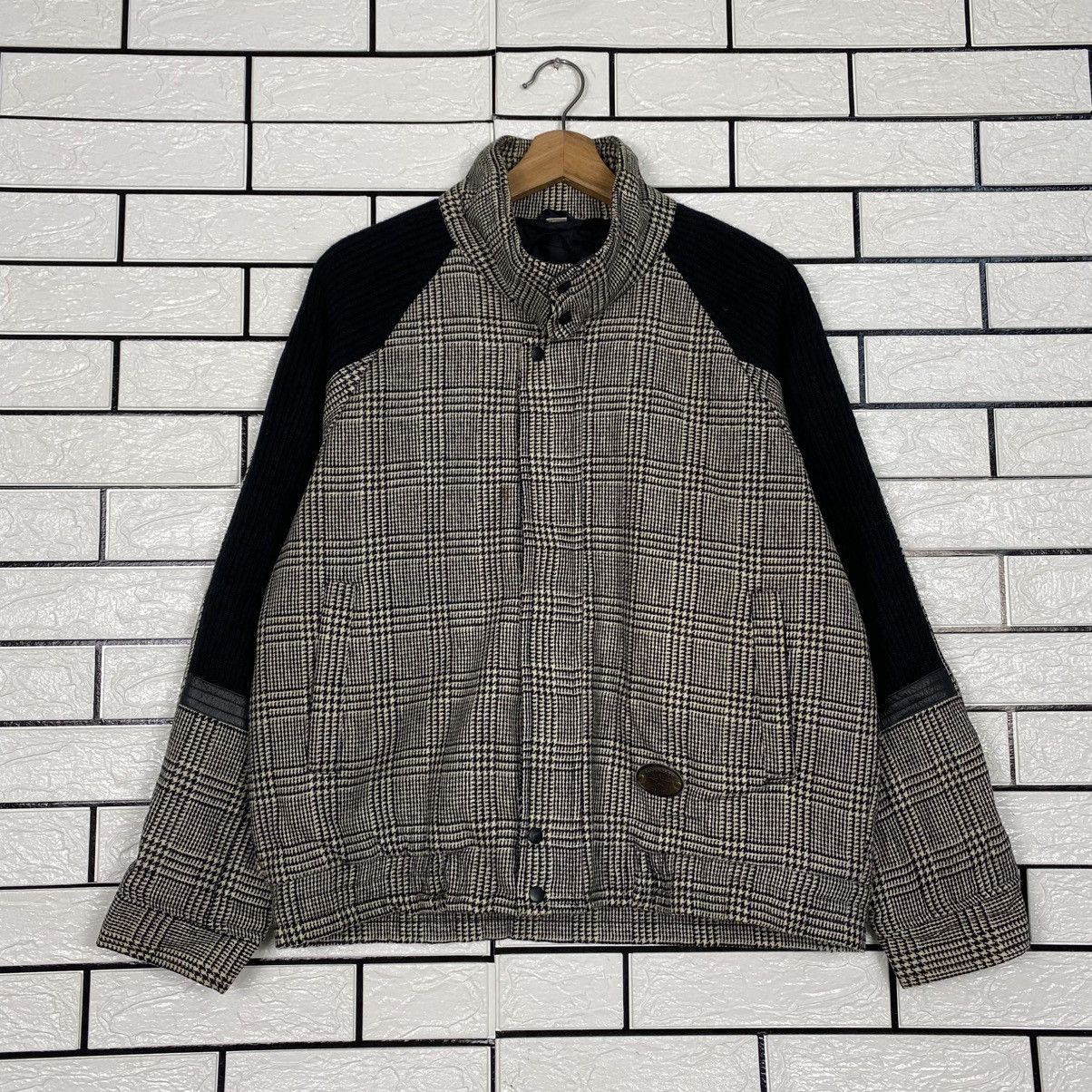 Japanese Brand 📌Vintage Wool Bomber Jacket Unbranded Tartan Issey Miyake Size US M / EU 48-50 / 2 - 2 Thumbnail