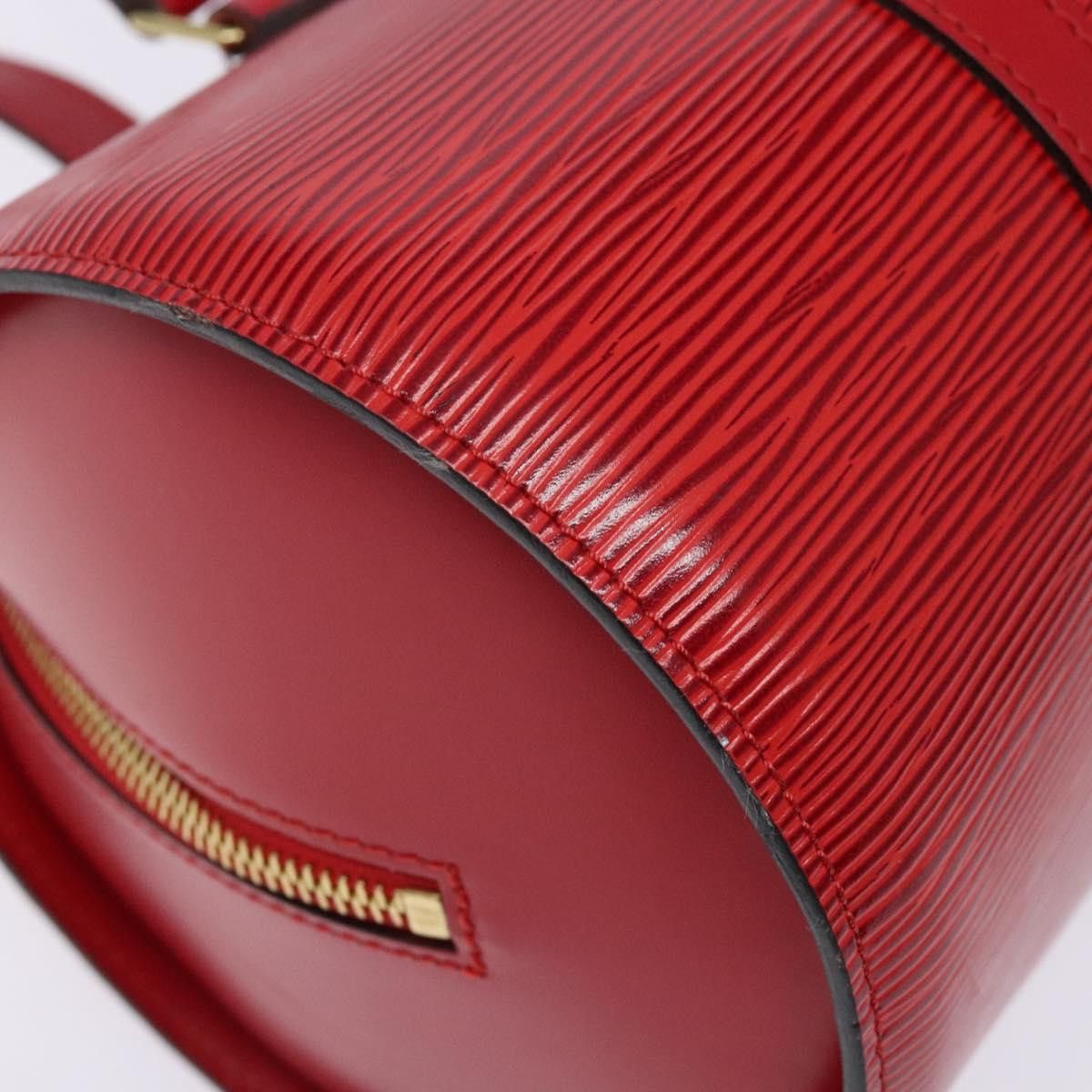 Louis Vuitton LOUIS VUITTON Epi Soufflot Hand Bag Red M52227 Size ONE SIZE - 9 Thumbnail