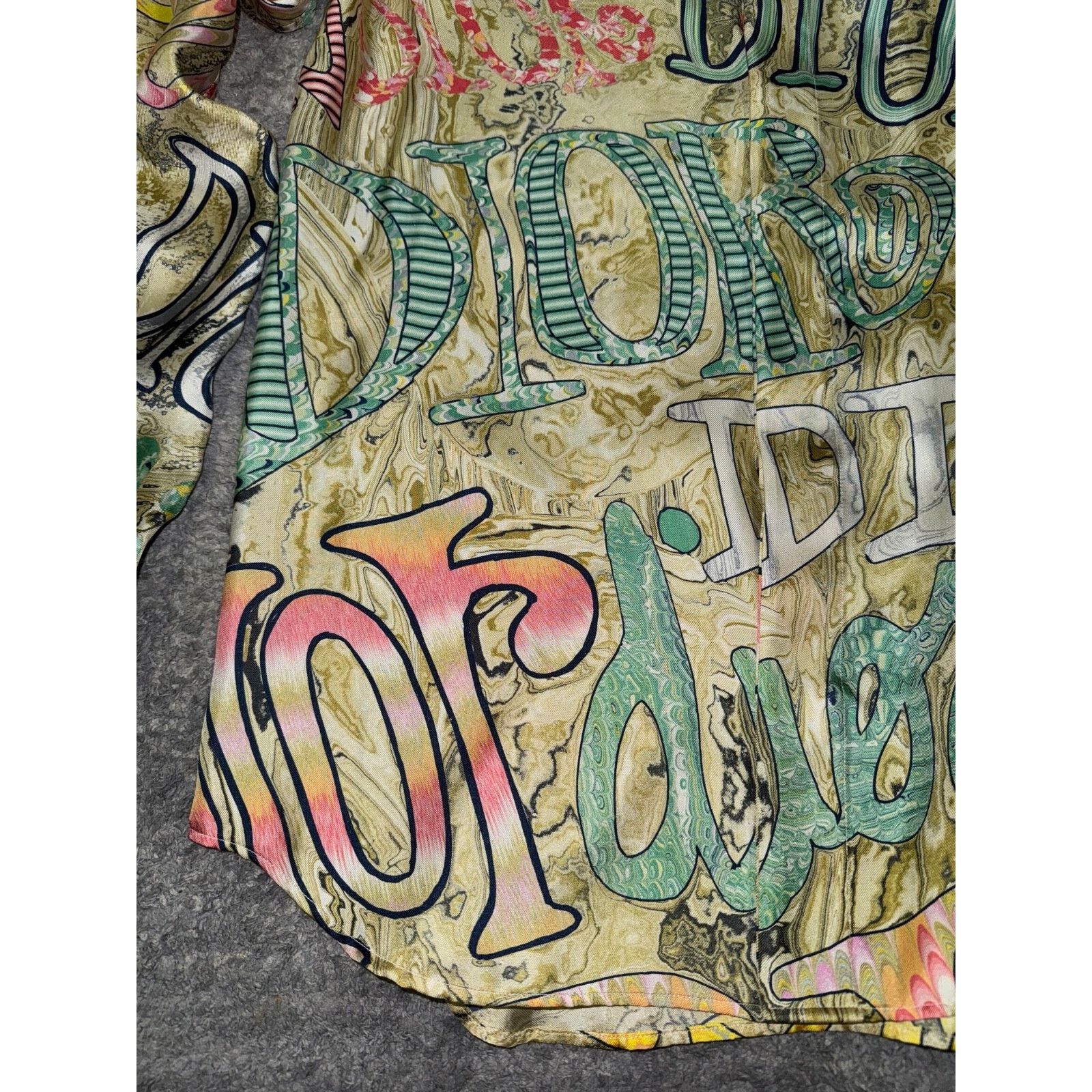 Dior Dior Shawn Stussy Silk Swirl Graffiti Logo Long Sleeve Size US M / EU 48-50 / 2 - 6 Thumbnail