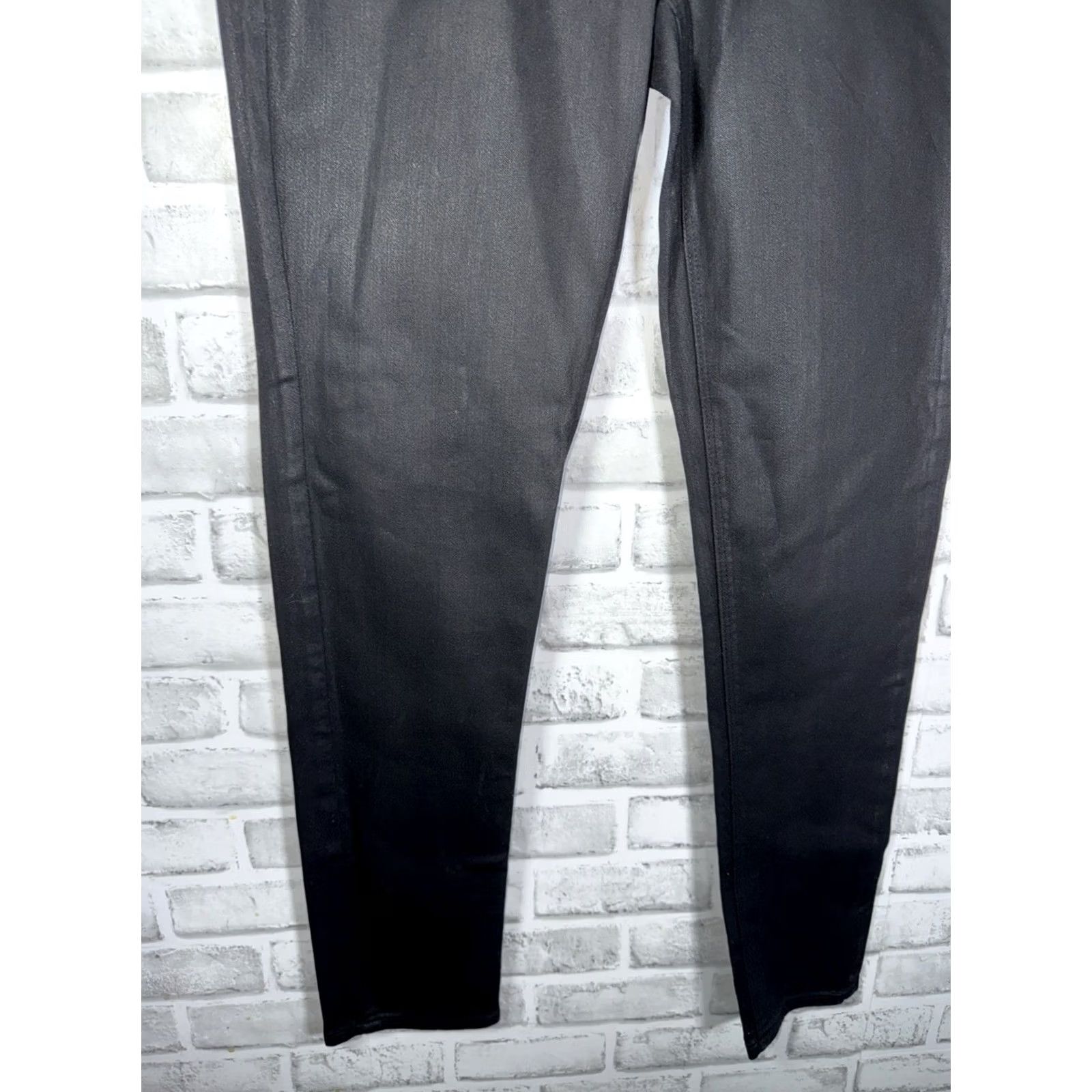 Spanx Spanx Womens Skinny Wax Pants Leggings Black 30” Shaping Waistband NWT Skinny Jeans Womens Black 30” Size 30" / US 8 / IT 44 - 4 Thumbnail
