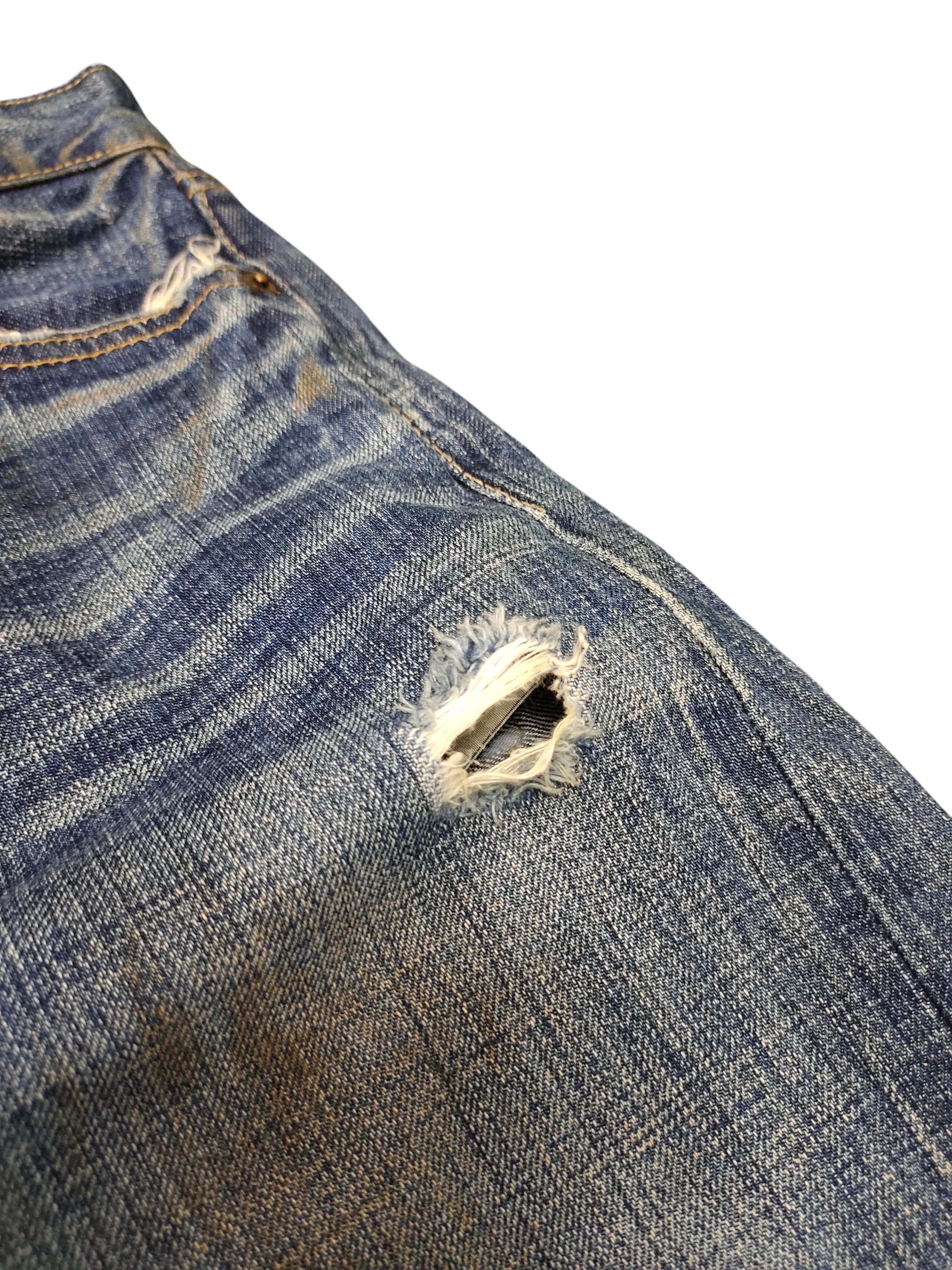 Levi's Vintage Levis 501 Clawmark Distress Faded Dirt Jeans Size US 30 / EU 46 - 14 Thumbnail