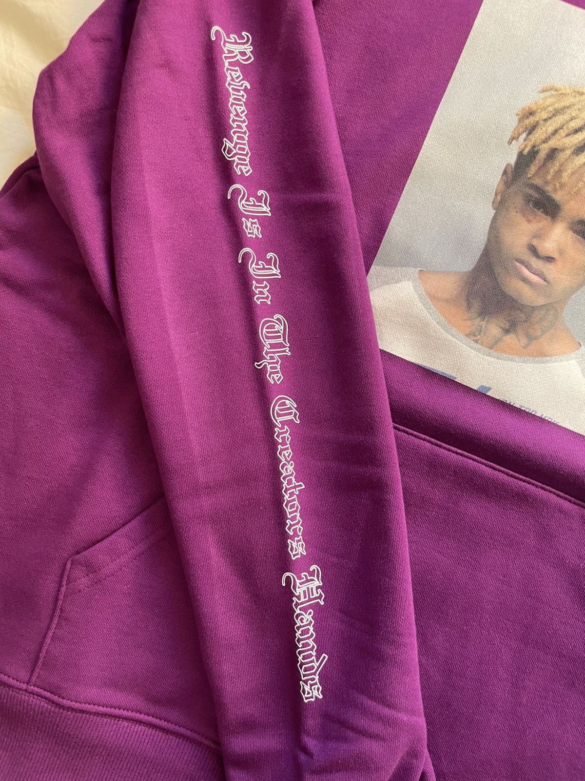 Revenge XXXTentacion Mugshot Hoodie Purple