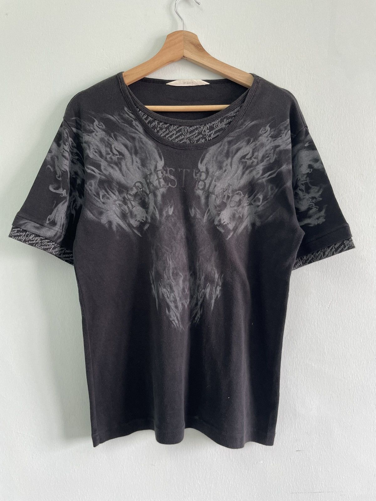 Hysteric Glamour Vintage Japanese Brand Flare Doublelayer Tee Size US L / EU 52-54 / 3 - 1 Thumbnail
