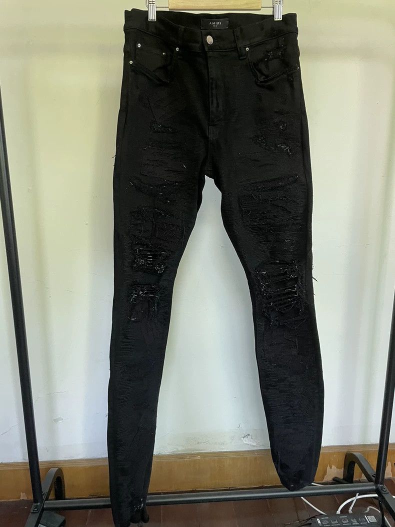 Amiri Amiri Distressed Limited Edition Denim Pants Size US 34 / EU 50 - 1 Thumbnail