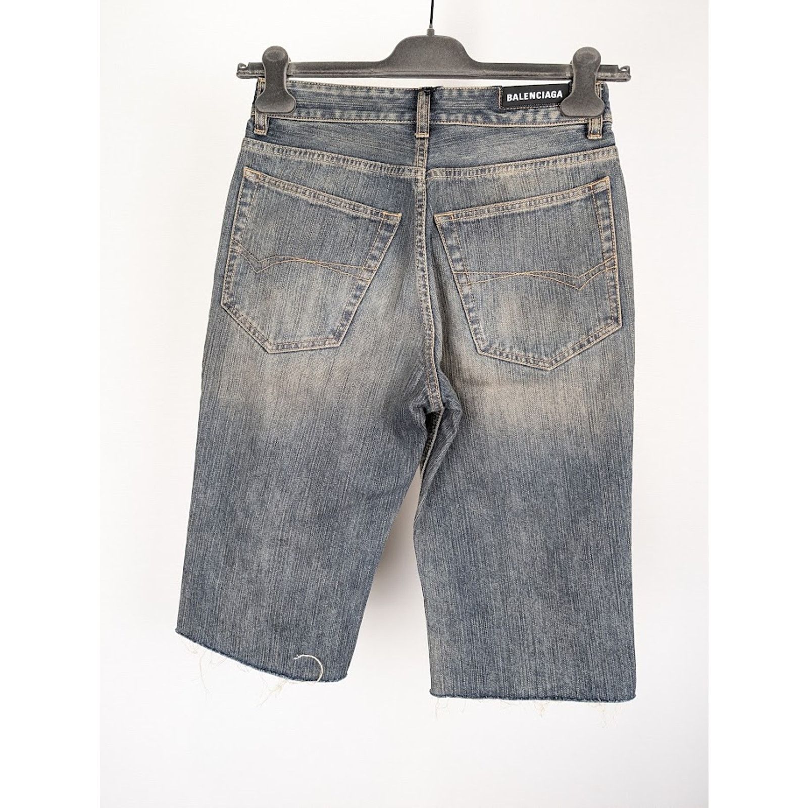 Balenciaga o1rshd1 Denim Shorts in Light Blue Size US 32 / EU 48 - 8 Thumbnail