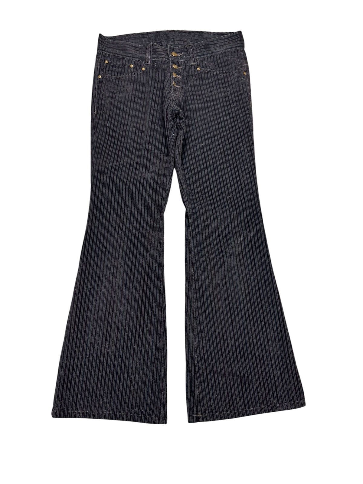 Tornado Mart Tornado Mart Velvet Flared Pants. S0363 Size US 30 / EU 46 - 1 Thumbnail