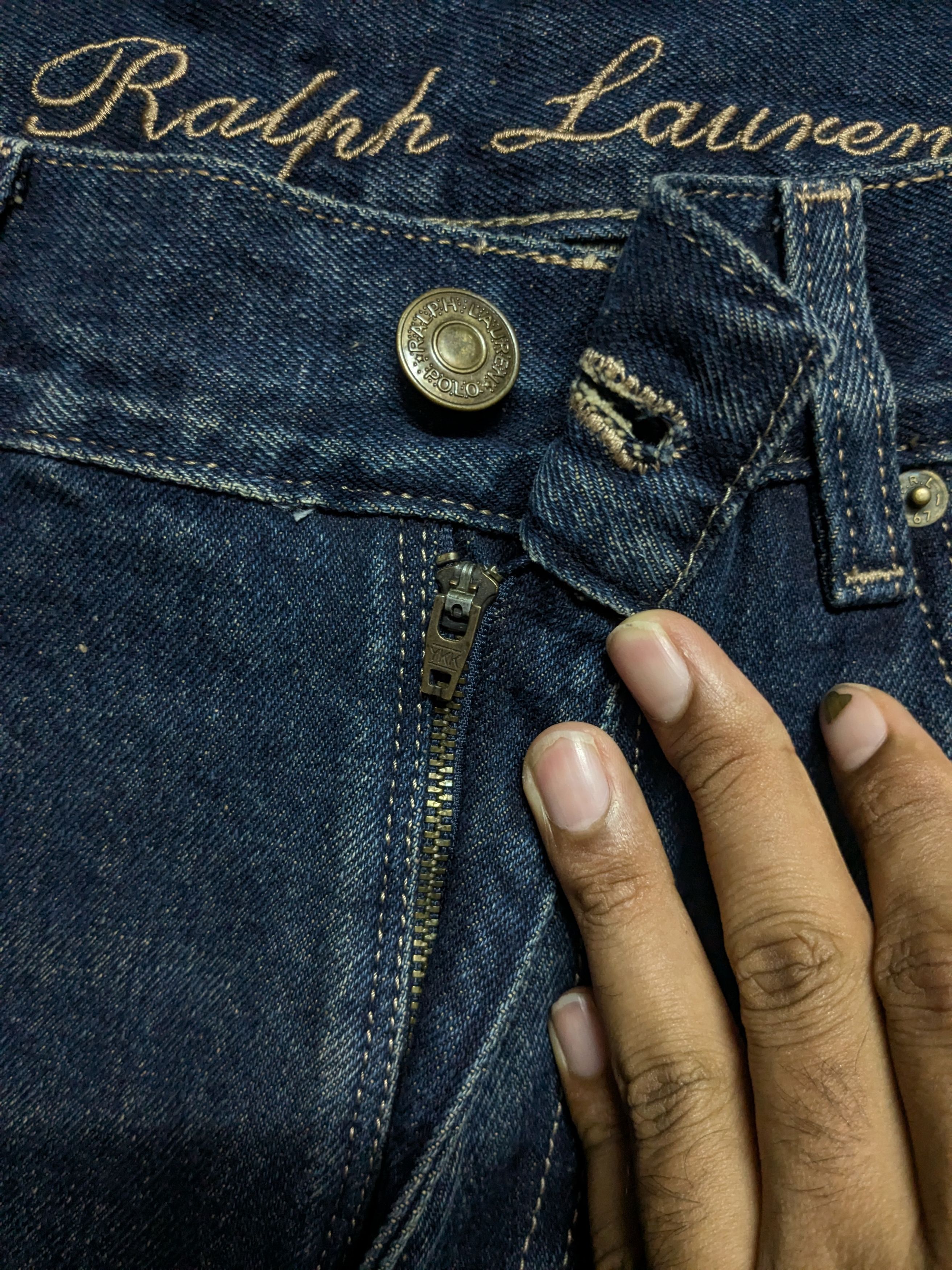 Polo Ralph Lauren × Ralph Lauren POLO RALPH LAUREN EMBROIDERED BEAR DENIM Size US 36 / EU 52 - 6 Thumbnail