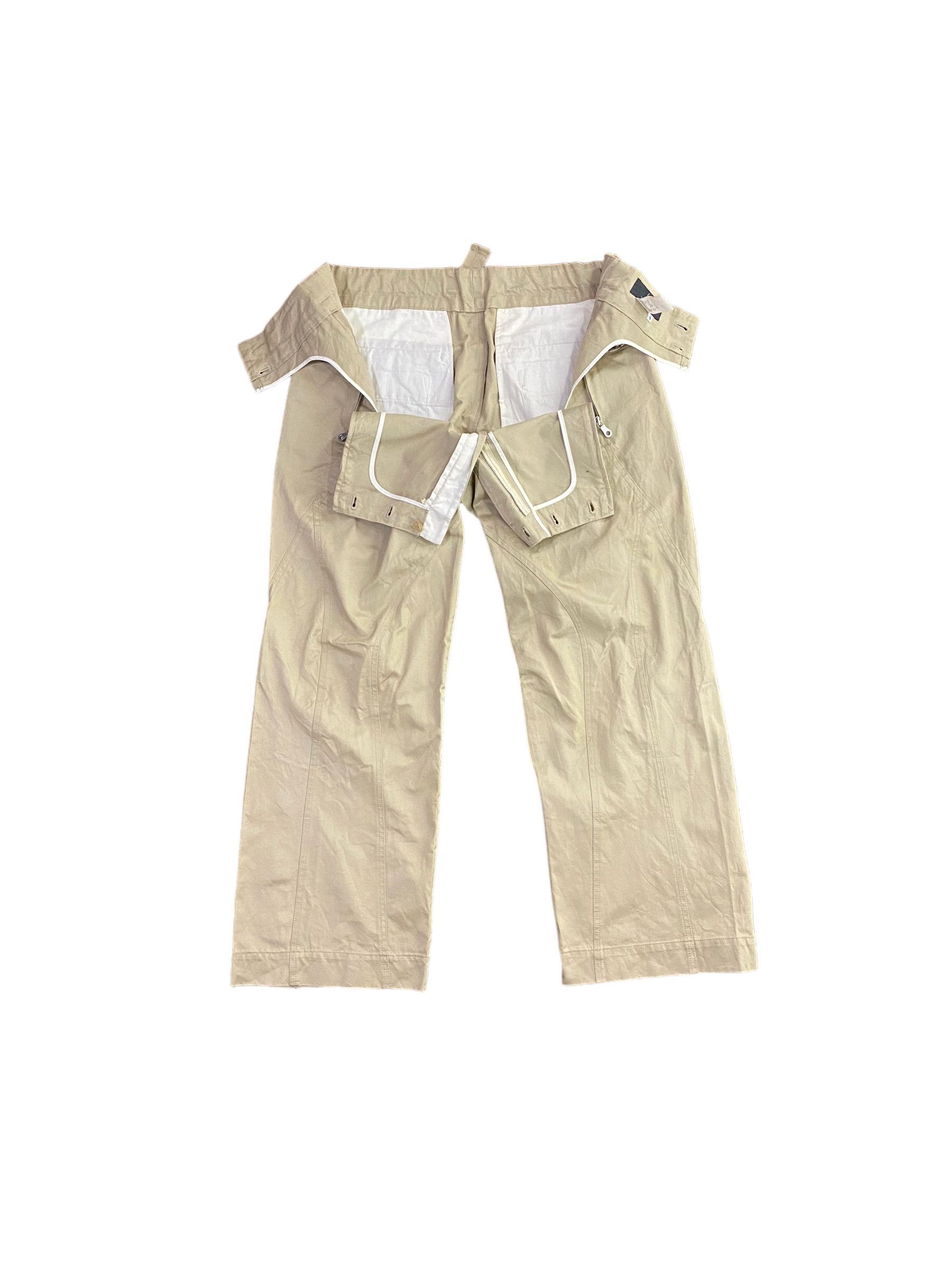 Designer × Y's × Yohji Yamamoto 2000s Y's Yohji Yamamoto canvas cinch back work pant Size US 35 - 1 Thumbnail