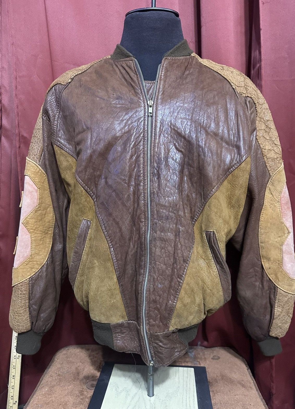 Vintage Vintage Eight Ball Leather Jacket 90’s Distressed PoolHall Size US M / EU 48-50 / 2 - 2 Thumbnail