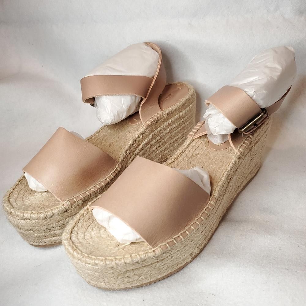 Soludos NIB! Soludos Dove Gray Minorca Platform Sandals Size US 11 / IT 41 - 4 Thumbnail