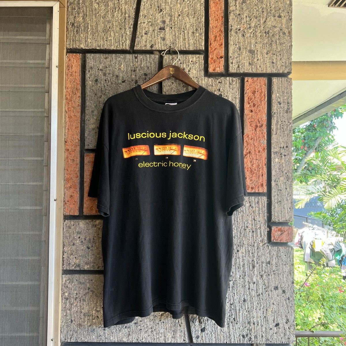 Band Tees 1999 Luscious Jackson Electric Honey Band Tour Tee Shirt Size US XL / EU 56 / 4 - 3 Thumbnail