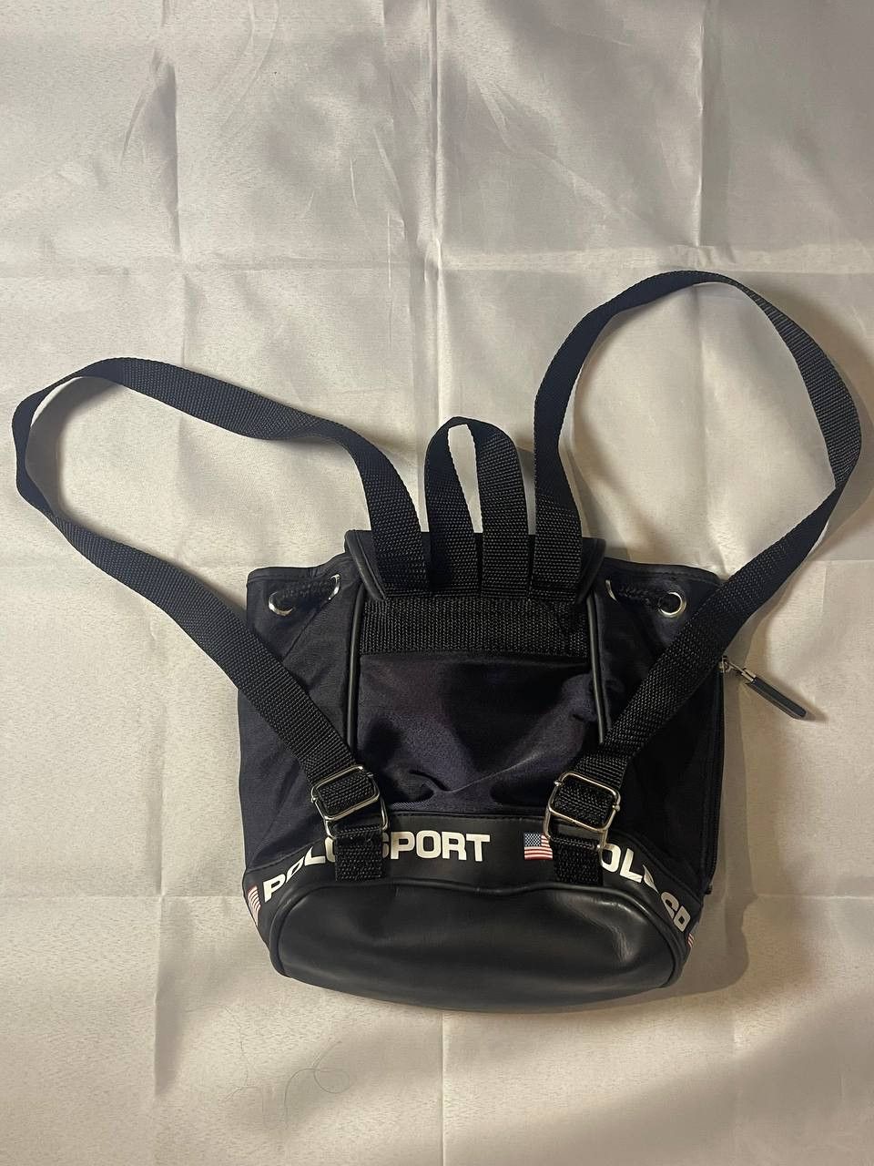Polo Ralph Lauren Vintage Polo Sport Bag 90s Backpack Size ONE SIZE - 6 Thumbnail