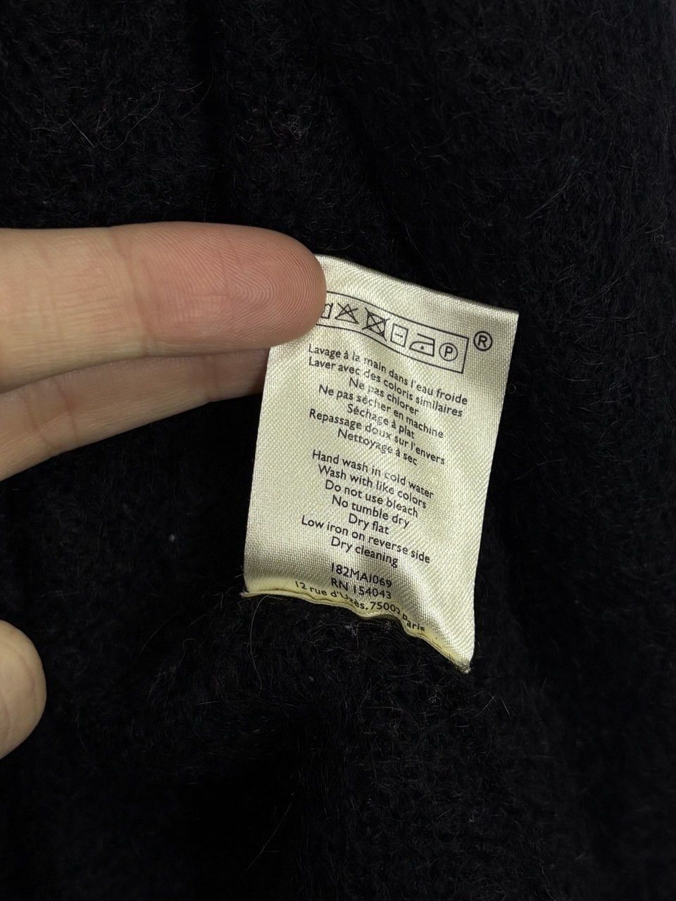 Sezane La Maille Sezane Mohair Black Cardigan Size S / US 4 / IT 40 - 17 Thumbnail