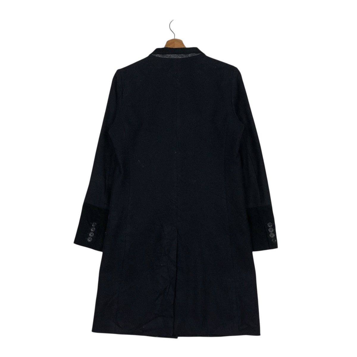 Undercover 🔥RICH BLACK LONG JACKET UNIQLO X UNDERCOVER DOUBLE BREAST Size US M / EU 48-50 / 2 - 11 Thumbnail