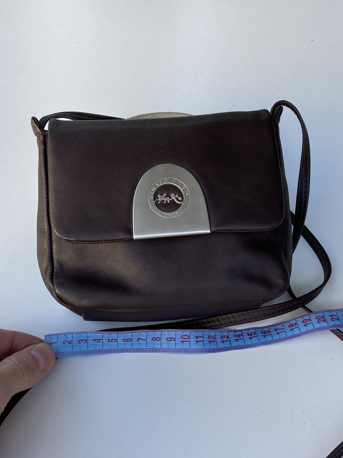 Designer RENATO ANGI FULL LEATHER SLING BAG Size ONE SIZE - 9 Thumbnail