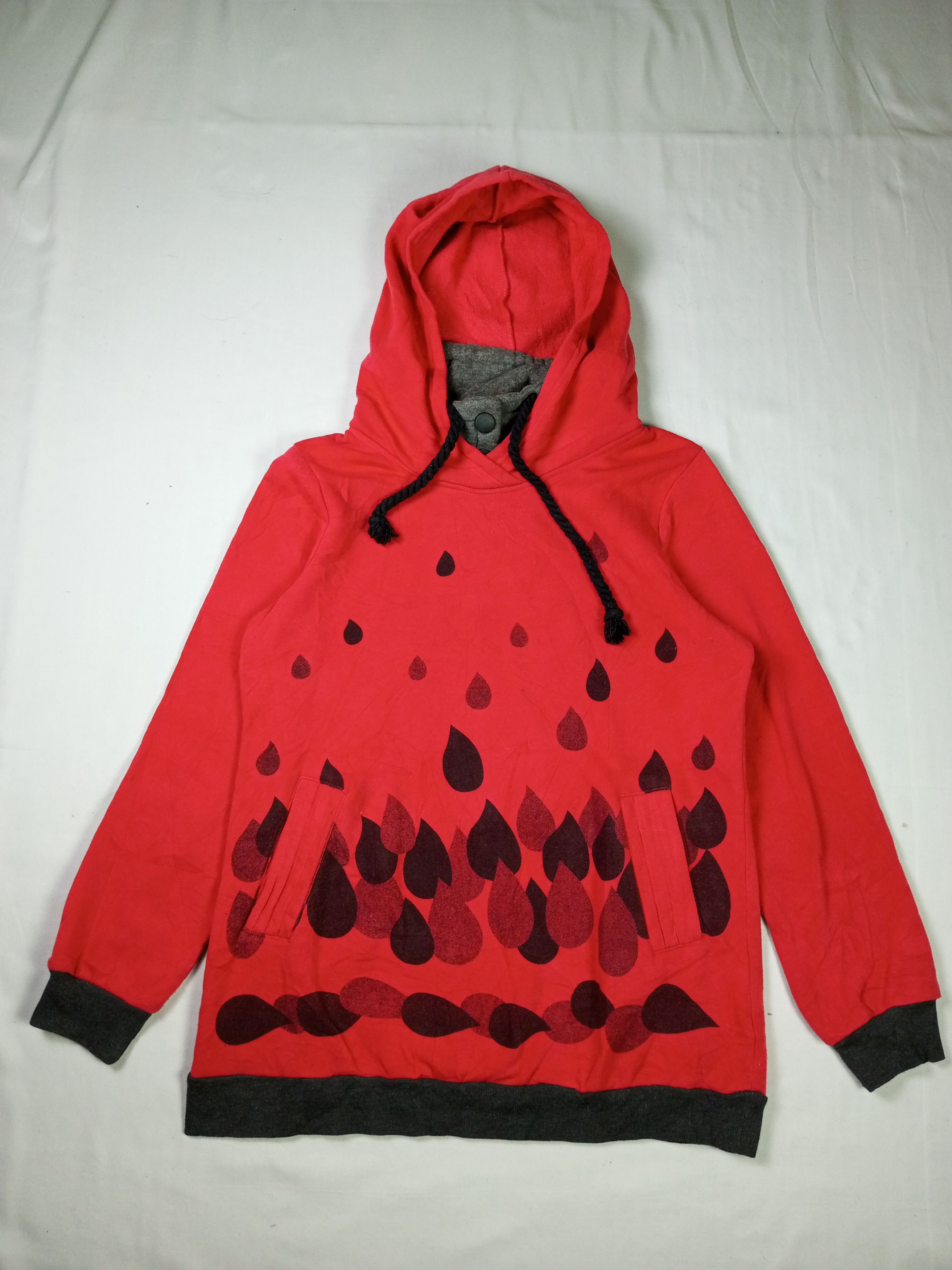 Hysteric Glamour × Japanese Brand Faded Japanese Brand Red Hoodie Turtle Neck Size US L / EU 52-54 / 3 - 1 Thumbnail