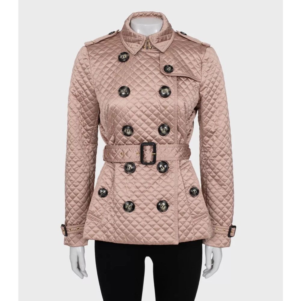 Burberry Elegant Burberry Quilted Belted Jacket Size M Size M / US 6-8 / IT 42-44 - 1 Thumbnail