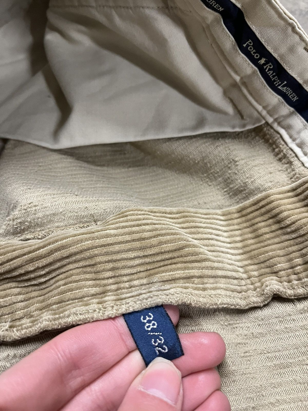 Polo Ralph Lauren × Vintage Polo Ralph Lauren vintage corduroy pants baggy preppy skater Size US 36 / EU 52 - 9 Thumbnail
