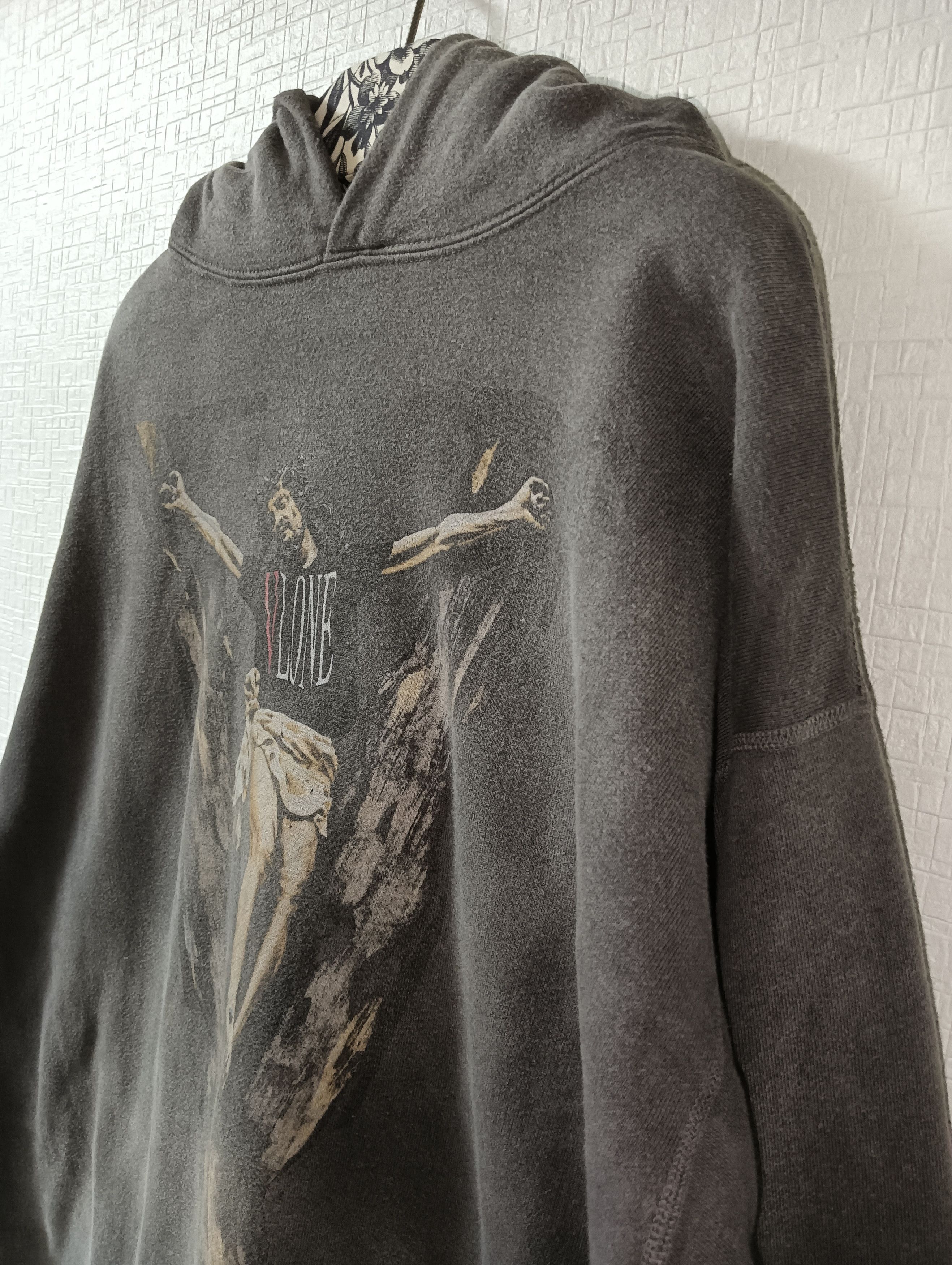 Saint Michael × Vlone Vlone 'Jesus' Hoodie Size US L / EU 52-54 / 3 - 3 Thumbnail