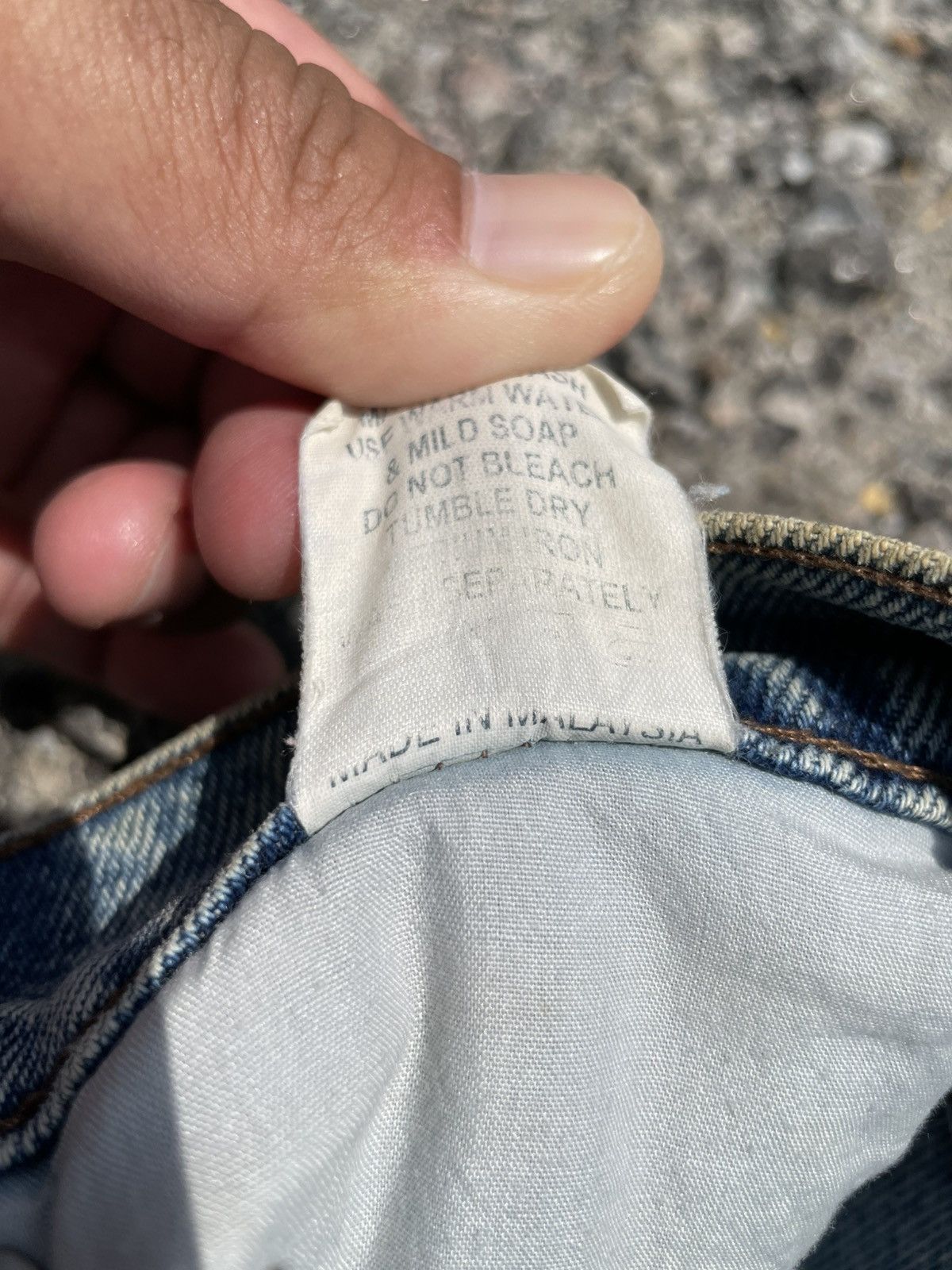 Vintage RARE🔥 Disstressed Denim James Dean Pants Size US 29 - 8 Thumbnail