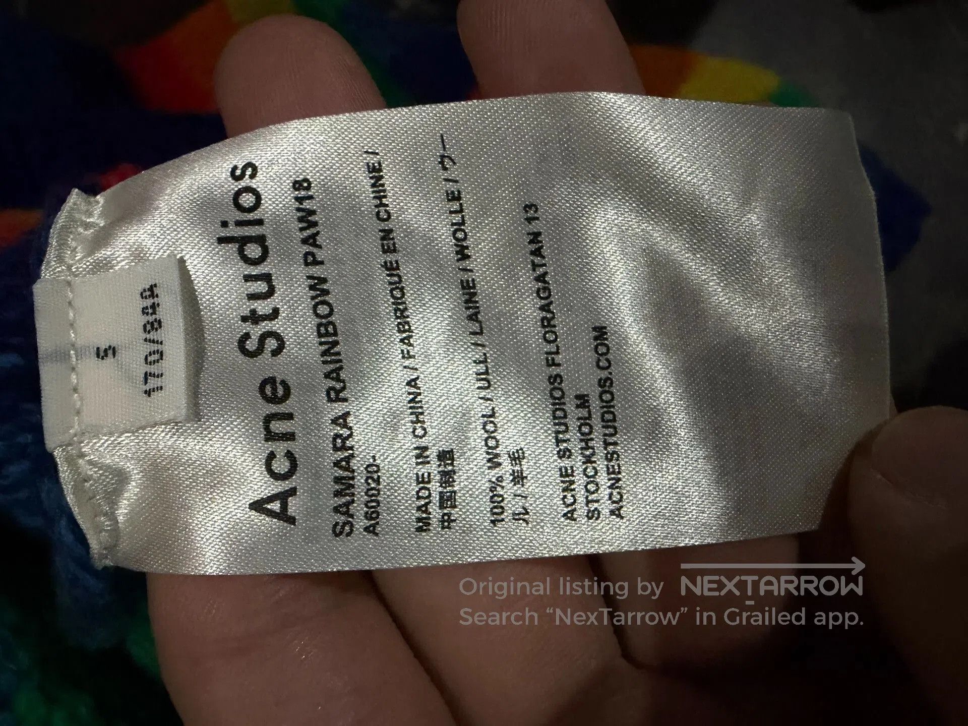 Acne Studios Acne Studios Rainbow Striped Wool Sweater. Size S / US 4 / IT 40 - 4 Thumbnail