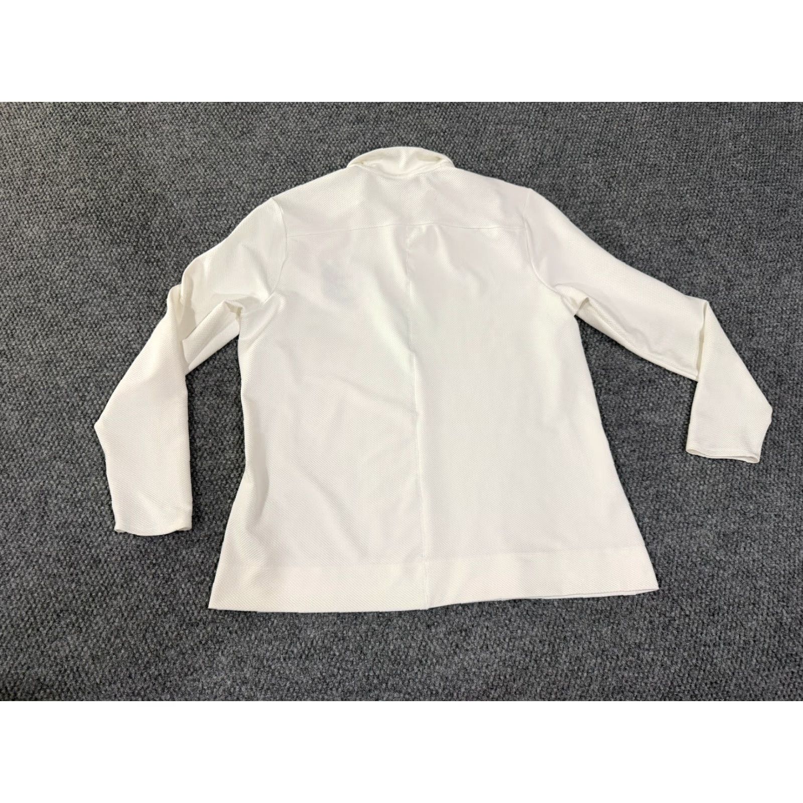 Nike Nike Sweatshirt Womens Large Quarter Zip Pullover White Pullover Lightweight Logo Long Sleeve Regular Machine Washable Nike Sportswear Adults Womens Size L / US 10 / IT 46 - 7 Thumbnail
