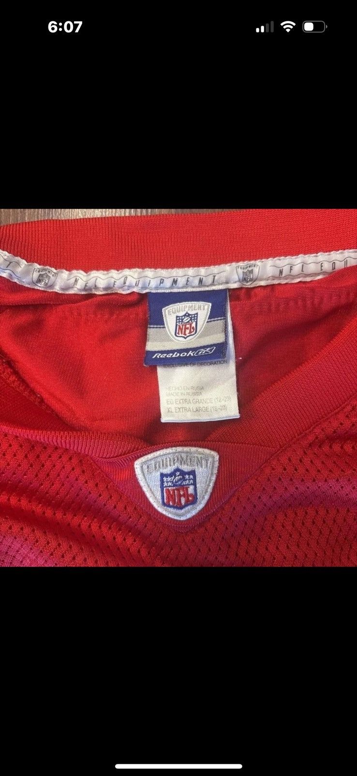 Reebok Reebok Priest Holmes Kansas City Chiefs #31 NFL Jersey Size US XL / EU 56 / 4 - 3 Thumbnail