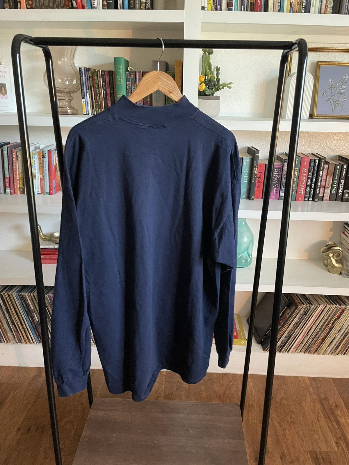Nike × Vintage 90’s Nike navy mock neck Size US XXL / EU 58 / 5 - 2 Thumbnail