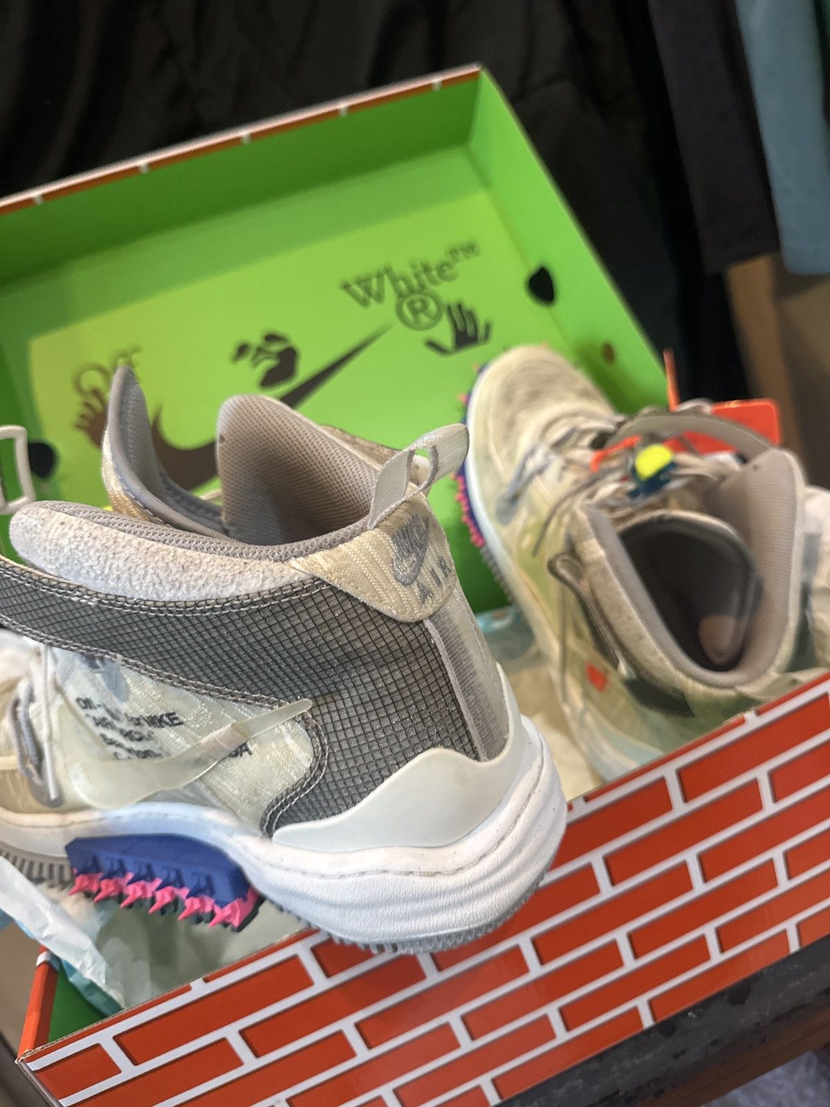 Nike × Off-White Nike Off-White Air Force mid white multi Size US 11.5 / EU 44-45 - 2 Thumbnail