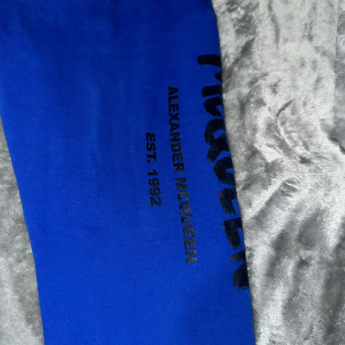 Alexander McQueen Alexander McQueen Logo Sweatpants in Blue Size US 32 / EU 48 - 2 Thumbnail