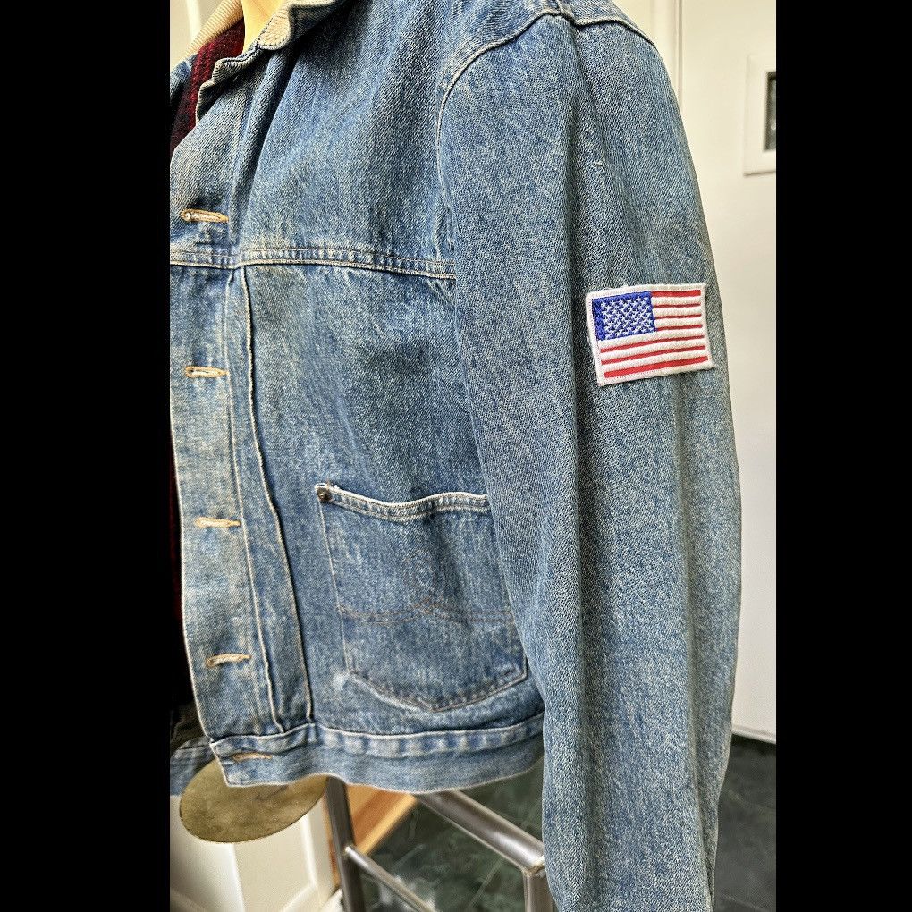Polo Ralph Lauren VINTAGE POLO WESTERN RALPH LAUREN DENIM JACKET WOOL LINING Size US L / EU 52-54 / 3 - 9 Thumbnail