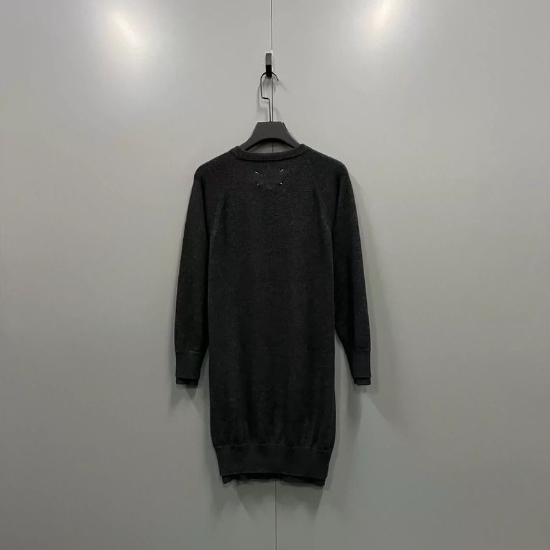 Maison Margiela Maison Margiela Black and gray knitted long-sleeved dress 2 Size S / US 4 / IT 40 - 2 Thumbnail