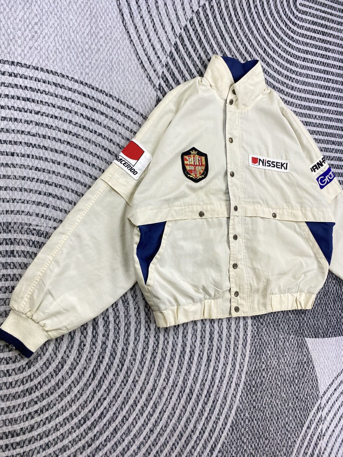 Japanese Brand Vintage Nisseki Nice Racing Team Jacket Size US XL / EU 56 / 4 - 3 Thumbnail