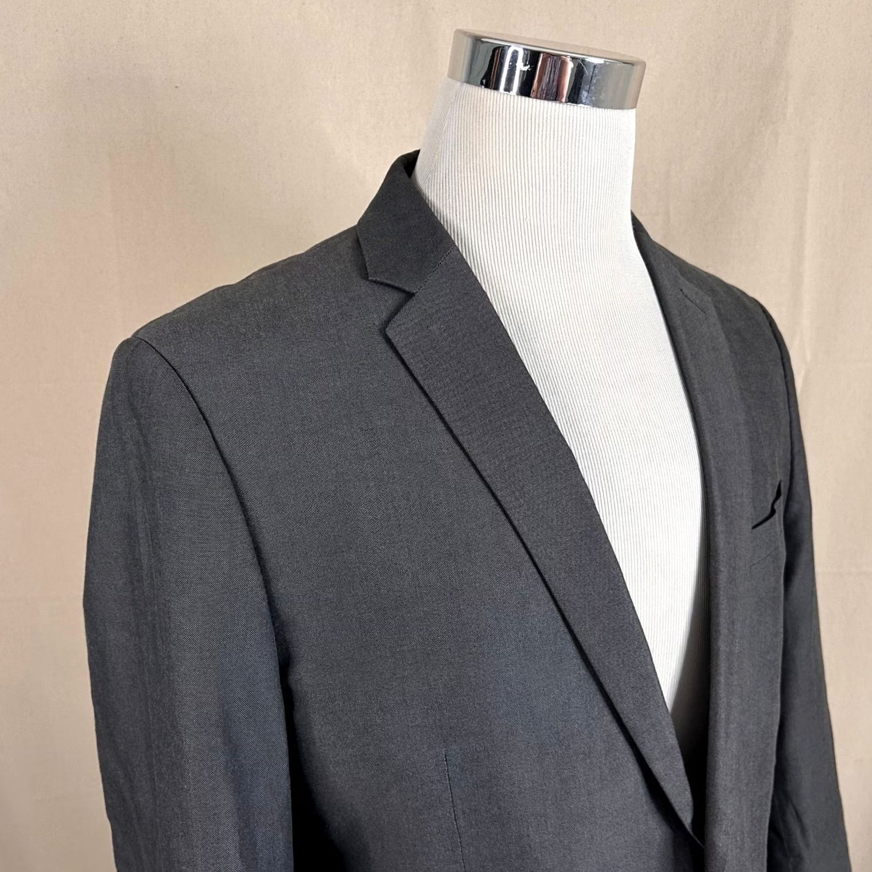 Express Express Sport Coat 44R Extra Slim Cotton Grey Two Button Double Vented Size US S / EU 44-46 / 1 - 2 Thumbnail