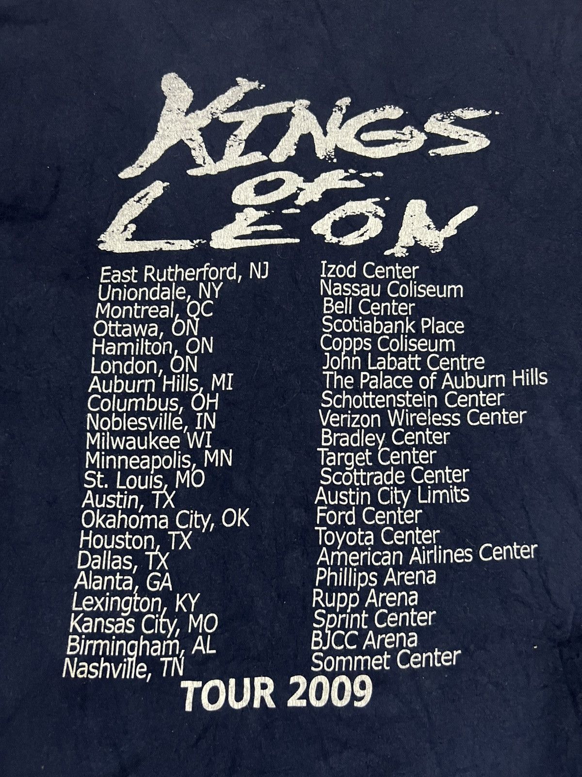 Band Tees × Vintage Y2K Vintage King of Leon 2009 Concert Tour Line Up Shirt Size US M / EU 48-50 / 2 - 6 Thumbnail