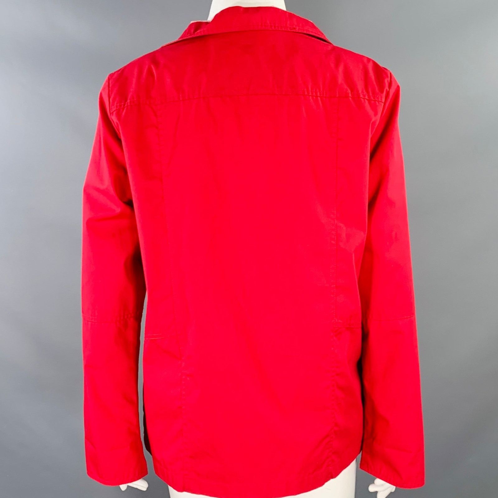 Mackintosh MACKINTOSH Size L Red Polyester Cotton Large Pockets Jacket Size L / US 10 / IT 46 - 3 Thumbnail